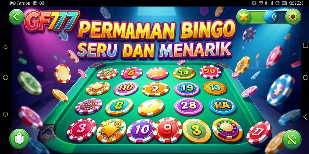 Screenshot GF777 menampilkan gameplay Bingo yang mendebarkan.