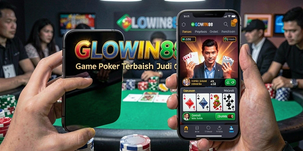 Tampilan gameplay poker yang seru dan kompetitif di GLOWIN88.