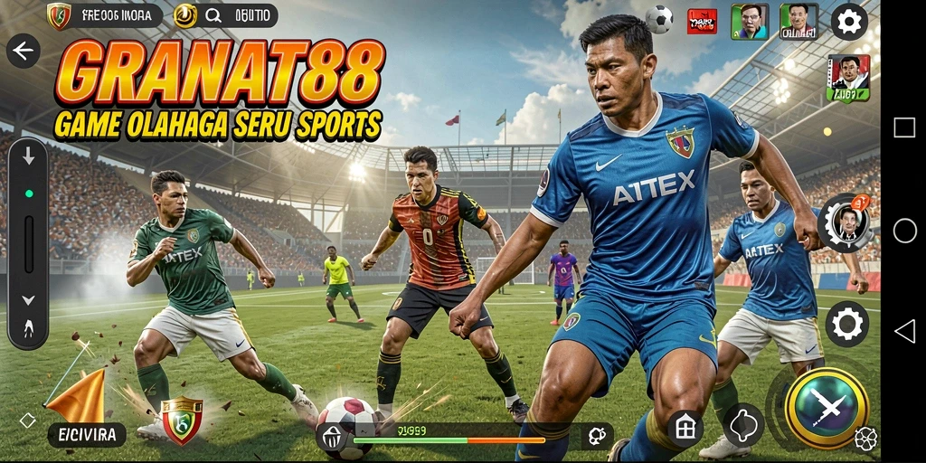 Tampilan gameplay seru dari GRANAT88 yang penuh aksi olahraga.