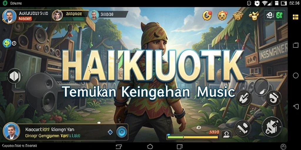 Tampilan gameplay HAIKUOTK yang interaktif dan penuh warna.