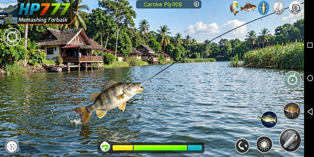 Tangkapan ikan yang mengesankan dalam gameplay HP777.