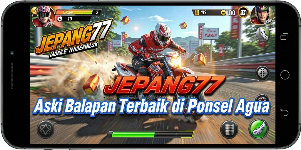 Tampilan seru dari gameplay balapan JEPANG77 yang mendebarkan.