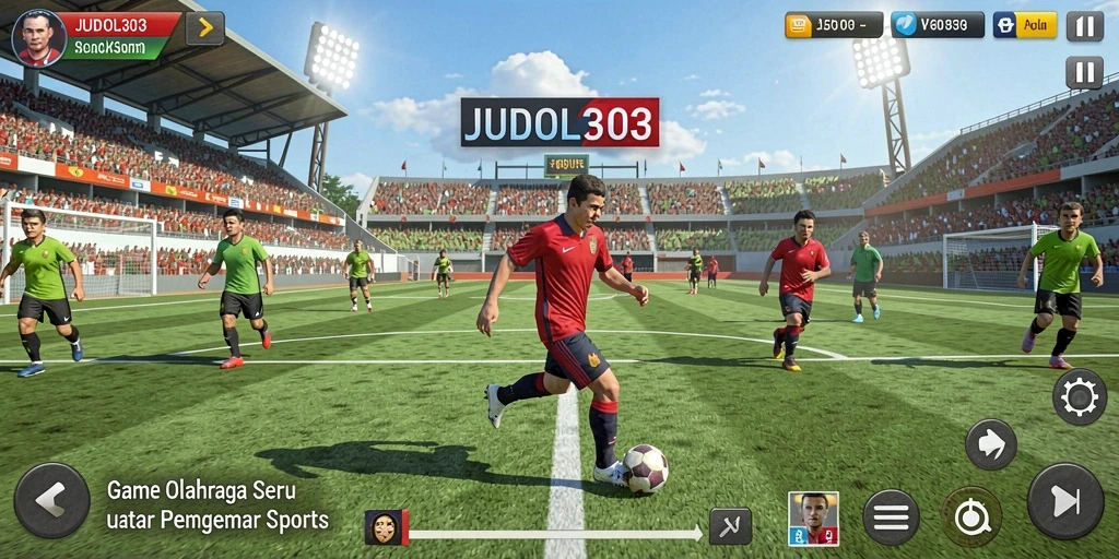 Tampilan gameplay seru dari JUDOL303 dalam pertandingan olahraga.