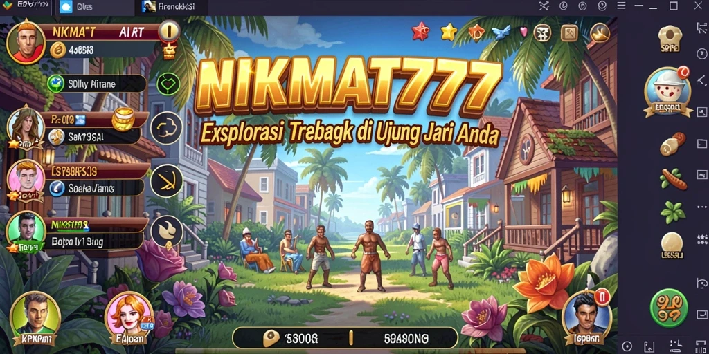 Tangkapan layar gameplay NIKMAT777 menampilkan pertempuran strategis yang intens.