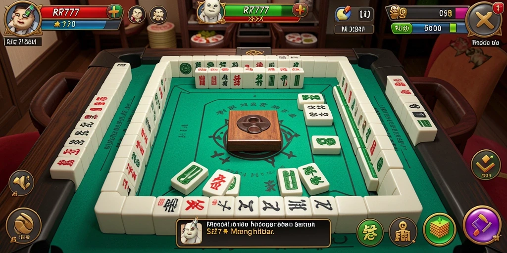 Tampilan menarik dari gameplay Mahjong RR777 yang menantang.