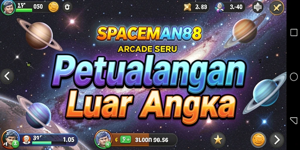 Tampilan gameplay seru dan menegangkan dari SPACEMAN88.