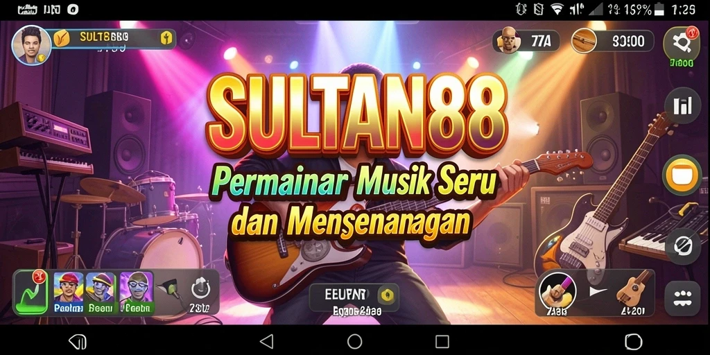 Tampilan gameplay seru di SULTAN88 saat menyanyi lagu favorit.
