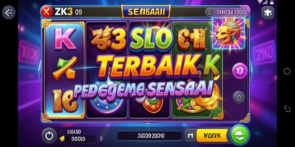 Tampilan gameplay menakjubkan dari ZK3 dengan mesin Slot yang beragam.